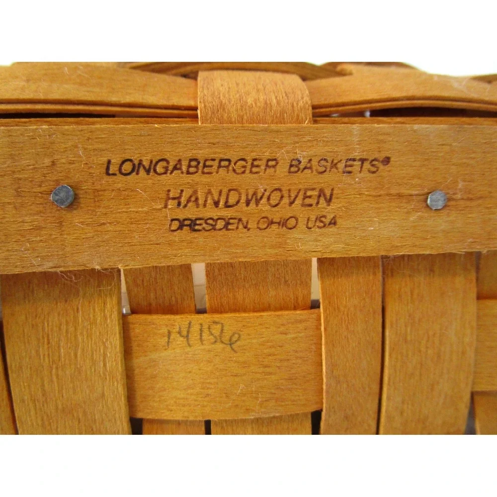 Longaberger 2001 Vintage Blossoms Mother's Day Basket Lid Liner Original Cards